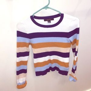 Long sleeve striped sweater